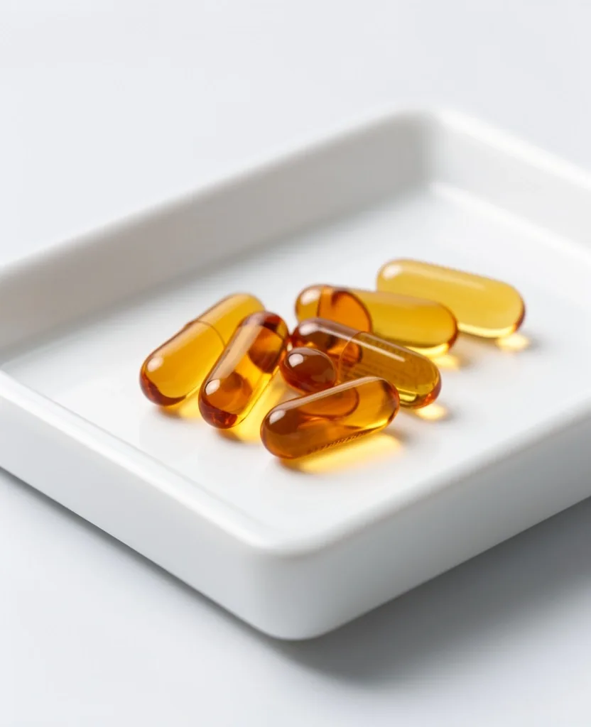Cápsulas de vitaminas naturales